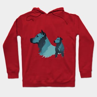 Blue Dog Lover Hoodie